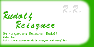 rudolf reiszner business card